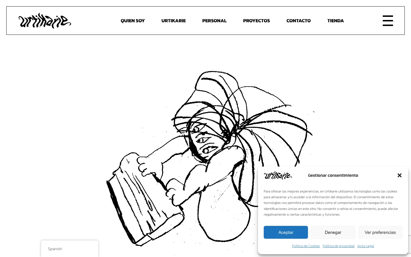 Website for Urtikarie, art and screen printing